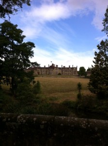 Worth Abbey from the bridge in the Quiet Garden